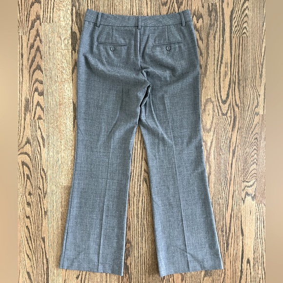 Express Editor Mid Rise Trouser Flare Pants - Heather Grey - Size 6 - Picture 2 of 16